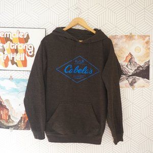 Cabela's dark grey logo hoodie sweatshirt